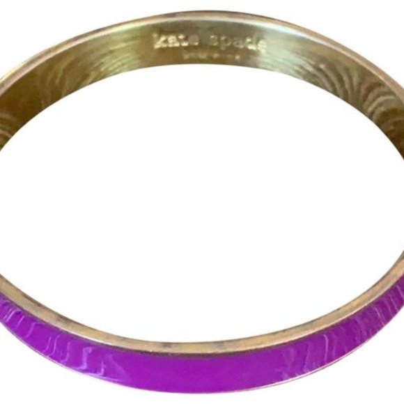 Kate Spade 'Lay in Lavender' Thin Enamel Bangle - Picture 3 of 3